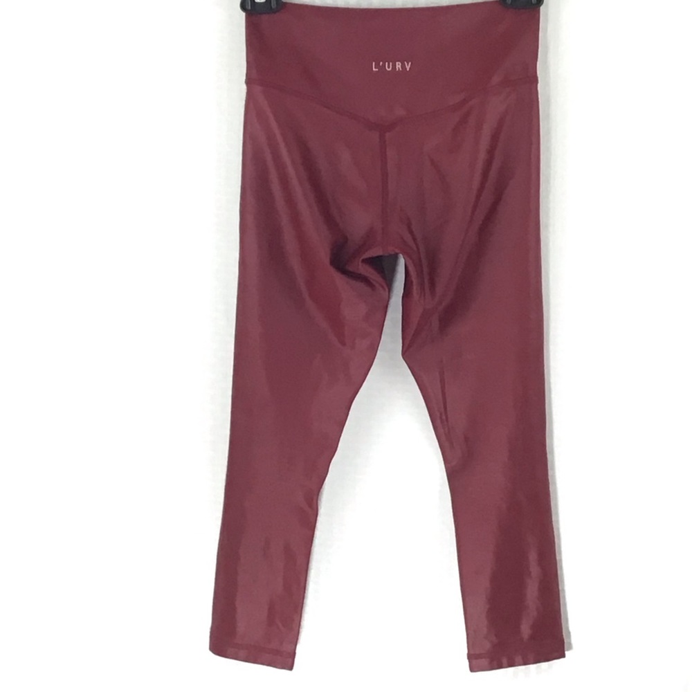 **2 FOR $20** L’URV BURGUNDY CROP LEGGINGS